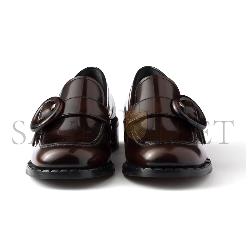 Pra*a brushed leather loafers 1d979n